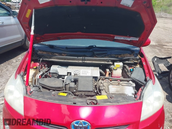 2011 Toyota Prius I with VIN JTDKN3DU2B1443658, listed as a IAAI auction lot 42141442 with 169,456 mi miles. Bid and sale history available at carsss.com. Image 10.