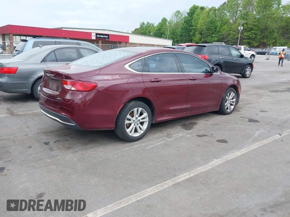 2016 Chrysler 200 Limited with VIN 1C3CCCAB5GN157031, listed as a IAAI auction lot 42121143 with 174,988 mi miles. Bid and sale history available at carsss.com. Image 4.
