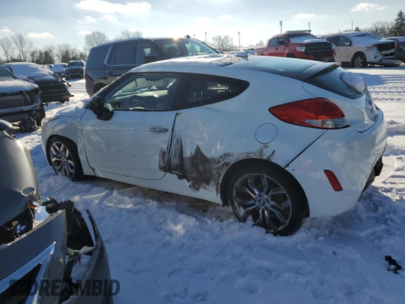 2014 Hyundai Veloster with VIN KMHTC6AD7EU213774, listed as a Copart auction lot 88239215 with 135,631 mi miles and Salvage Title. Bid and sale history available at carsss.com. Image 2.