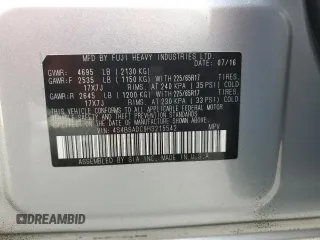 2017 Subaru Outback Premium with VIN 4S4BSADC9H3215542, listed as a Copart auction lot 65432595 with 109,584 mi miles and Salvage title. Bid and sale history available at DreamBid. Image 13.