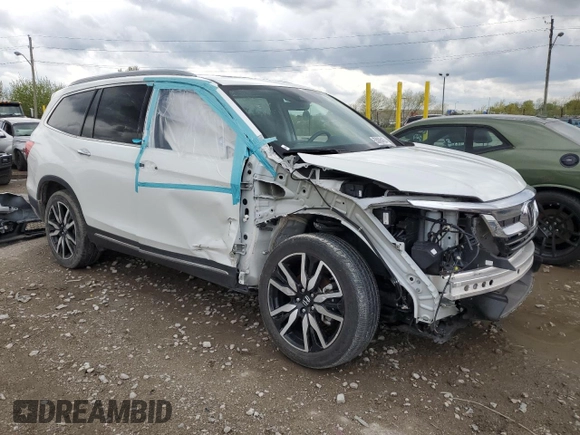 2020 Honda Pilot Touring 8-Passenger with VIN 5FNYF6H99LB050134, listed as a Copart auction lot 55095435 with 26,080 mi miles and Salvage title. Bid and sale history available at DreamBid. Image 4.