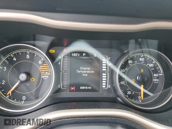 2018 Jeep Cherokee Latitude Tech Connect z VIN 1C4PJMCB1JD543335, wystawiony jako Copart lot #61581975 z przebiegiem 83 918 mil mil oraz Szkoda całkowita • Salvage title. Historia ofert i sprzedaży dostępna na DreamBid. Obrazek 9.