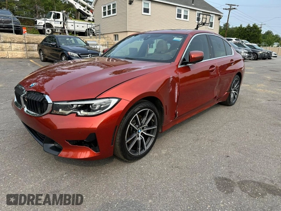 2022 BMW 3 Series 330i with VIN 3MW5R1J04N8C24737, listed as a Copart auction lot 60651665 with 59,638 mi miles and Clean title. Bid and sale history available at DreamBid. Image 1.