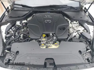 2019 Infiniti Q50 RED SPORT 400 with VIN JN1FV7AP2KM760252, listed as a IAAI auction lot 41729947 with 65,838 mi miles. Bid and sale history available at carsss.com. Image 10.