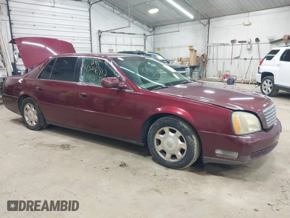 2002 Cadillac DeVille with VIN 1G6KD54Y12U214732, listed as a IAAI auction lot 42018412 with 139,474 mi miles. Bid and sale history available at carsss.com. Image 1.