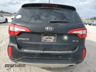 2015 Kia Sorento SX with VIN 5XYKW4A7XFG647597, listed as a Copart auction lot 48148365 with 186,022 mi miles and Salvage Title. Bid and sale history available at carsss.com. Image 6.