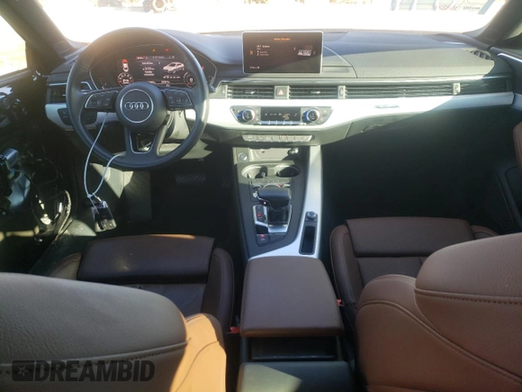 2019 Audi A5 Sportback Premium Plus with VIN WAUENCF59KA027705, listed as a Copart auction lot 40199864 with 12,065 mi miles. Bid and sale history available at carsss.com. Image 8.