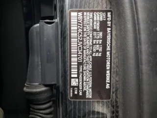 2018 BMW i3 with VIN WBY7Z4C52JVC34701, listed as a Copart auction lot 37128813 with 37,523 mi miles. Bid and sale history available at carsss.com. Image 14.