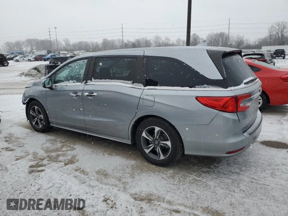 2020 Honda Odyssey Touring with VIN 5FNRL6H85LB045274, listed as a Copart auction lot 41745745 with 63,771 mi miles and Salvage title. Bid and sale history available at DreamBid. Image 2.