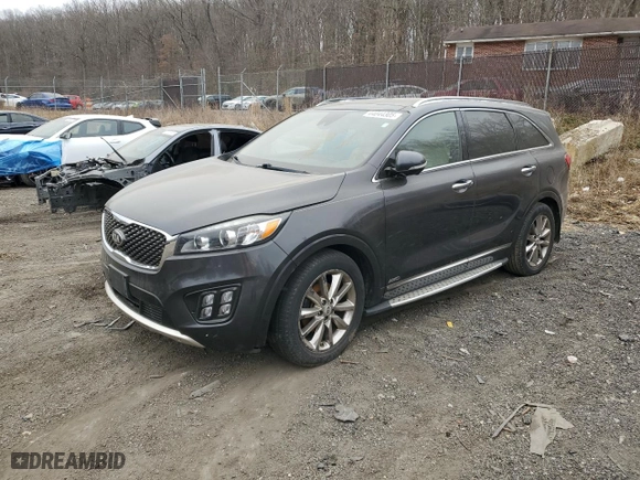 2017 Kia Sorento SX V6 with VIN 5XYPKDA56HG282936, listed as a Copart auction lot 44044305 with 110,569 mi miles and Salvage Title. Bid and sale history available at carsss.com. Image 1.