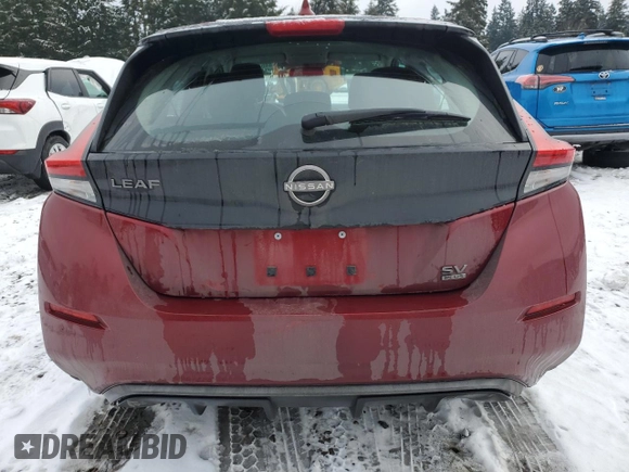 2024 Nissan LEAF SV Plus z VIN 1N4CZ1CV9RC553912, wystawiony jako Copart lot #44649165 z przebiegiem 10 140 mil mil oraz Szkoda całkowita • Salvage title. Historia ofert i sprzedaży dostępna na DreamBid. Obrazek 6.