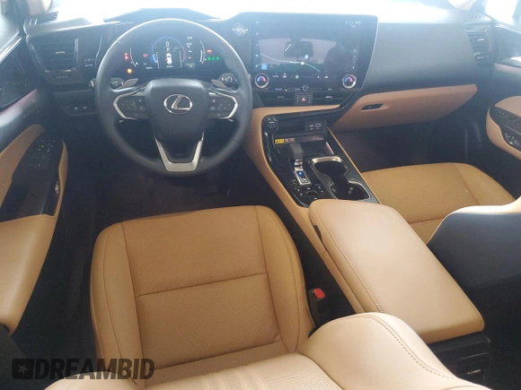 2025 Lexus NX 350 Premium with VIN JTJGGCEZ4S5010715, listed as a Copart auction lot 54897185 with 15,624 mi miles and Salvage title. Bid and sale history available at DreamBid. Image 8.