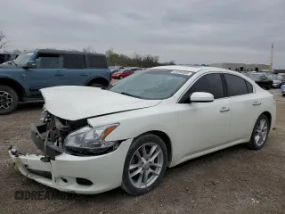 2014 Nissan Maxima SV with VIN 1N4AA5AP9EC441423, listed as a Copart auction lot 53294005 with 168,094 mi miles and Salvage title. Bid and sale history available at DreamBid. Image 1.