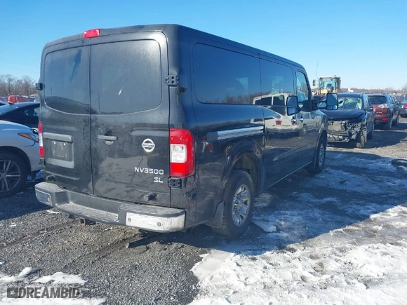2017 Nissan NV Passenger SL with VIN 5BZAF0AA4HN850383, listed as a IAAI auction lot 41310673 with 122,120 mi miles. Bid and sale history available at carsss.com. Image 4.