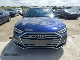 2021 Audi A8 with VIN WAU8DAF8XMN027495, listed as a Copart auction lot 50395145 with 19,508 mi miles and Salvage Title. Bid and sale history available at carsss.com. Image 5.