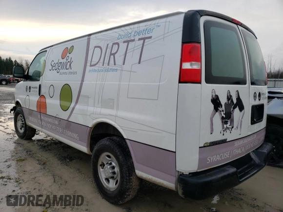 2019 Chevrolet Express Cargo с VIN 1GCWGAFPXK1143678, выставлен на аукционе Copart как лот 88565115 с пробегом 89 352 миль миль и Списание • Salvage title. История ставок и продаж доступна на DreamBid. Изображение 2.