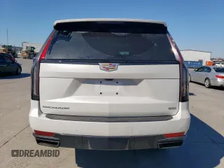 2023 Cadillac Escalade 4WD Sport with VIN 1GYS4FKL9PR531625, listed as a Copart auction lot 50105865 with 25,110 mi miles and Salvage title. Bid and sale history available at DreamBid. Image 6.