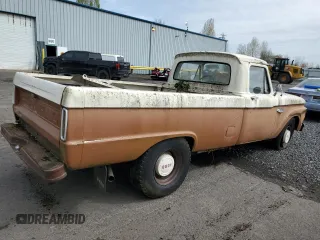 1966 Ford F-250 z VIN F25YR872296, wystawiony jako Copart lot #52436355 z przebiegiem 22 587 mil mil oraz Czysty tytuł • Clean title. Historia ofert i sprzedaży dostępna na DreamBid. Obrazek 3.