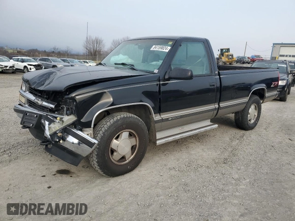 1998 Chevrolet Silverado 1500 with VIN 1GCEK14RXWZ236495, listed as a Copart auction lot 84159824 with 115,083 mi miles and Salvage Title. Bid and sale history available at DreamBid. Image 1.