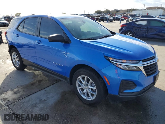 2024 Chevrolet Equinox LS with VIN 3GNAXHEG8RL306729, listed as a Copart auction lot 82551554 with 18,316 mi miles and Clean Title. Bid and sale history available at DreamBid. Image 4.