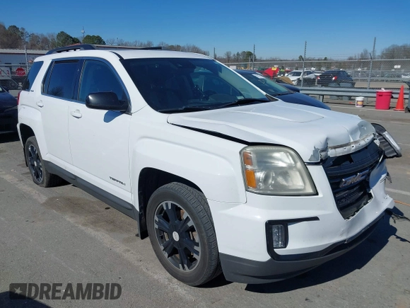 2017 GMC Terrain SLE z VIN 2GKALNEK2H6199496, wystawiony jako IAAI lot #41632391 z przebiegiem 123 326 mil mil oraz . Historia ofert i sprzedaży dostępna na DreamBid. Obrazek 1.