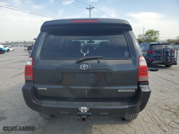 2006 Toyota 4Runner SR5 with VIN JTEBU14RX60104656, listed as a Copart auction lot 52994715 with 448,507 mi miles and Clean Title. Bid and sale history available at carsss.com. Image 6.