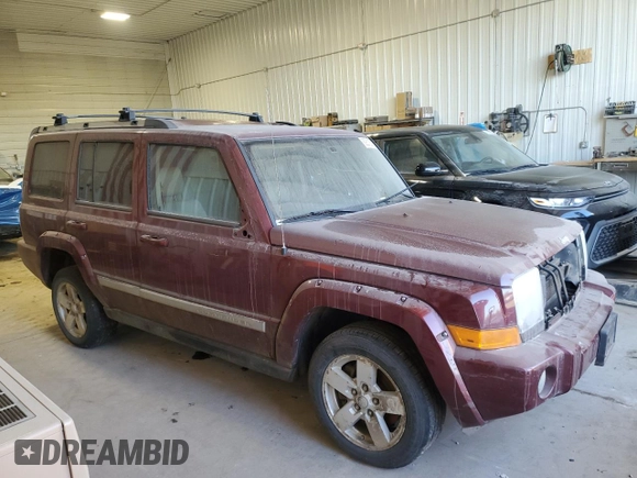 2007 Jeep Commander Limited with VIN 1J8HG582X7C553502, listed as a Copart auction lot 89201285 with 184,233 mi miles and Salvage title. Bid and sale history available at DreamBid. Image 4.