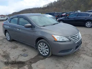 2015 Nissan Sentra S with VIN 3N1AB7AP1FY383368, listed as a IAAI auction lot 42035363 with 192,024 mi miles. Bid and sale history available at carsss.com. Image 1.