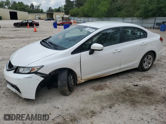 2015 Honda Civic LX with VIN 2HGFB2F55FH558449, listed as a Copart auction lot 53032415 with 68,756 mi miles and Salvage Title. Bid and sale history available at carsss.com. Image 1.