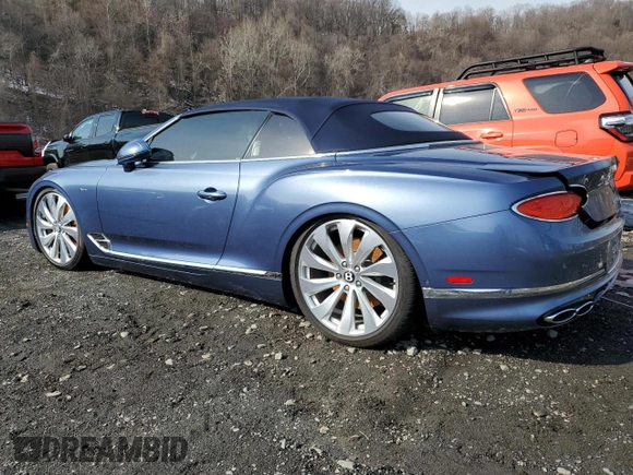 2024 Bentley Continental GT GT V8 with VIN SCBDG4ZG5RC015435, listed as a Copart auction lot 56555925 with Not Provided miles and Salvage Title. Bid and sale history available at DreamBid. Image 2.