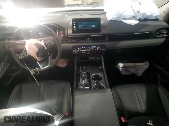 2025 Honda Pilot Elite with VIN 5FNYG1H81SB017554, listed as a Copart auction lot 41770965 with 11,893 mi miles and Salvage Title. Bid and sale history available at DreamBid. Image 8.