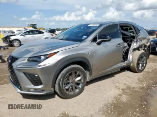 2020 Lexus NX 300 F Sport z VIN JTJSARBZ9L2169655, wystawiony jako Copart lot #61182395 z przebiegiem 13 545 mil mil oraz Szkoda całkowita • Salvage title. Historia ofert i sprzedaży dostępna na DreamBid. Obrazek 1.