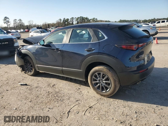2024 Mazda CX-30 S with VIN 3MVDMBAM2RM675084, listed as a Copart auction lot 47735965 with 11,611 mi miles and Salvage Title. Bid and sale history available at DreamBid. Image 2.