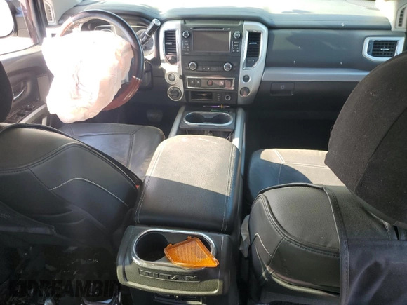 2017 Nissan Titan Platinum Reserve with VIN 1N6AA1E53HN569660, listed as a Copart auction lot 54409625 with 98,858 mi miles and Salvage title. Bid and sale history available at DreamBid. Image 8.