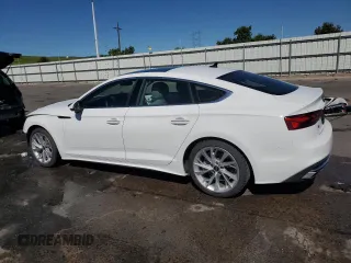 2023 Audi A5 Sportback Premium Plus with VIN WAUCBCF5XPA036078, listed as a Copart auction lot 57410534 with 12,848 mi miles and Salvage Title. Bid and sale history available at carsss.com. Image 2.