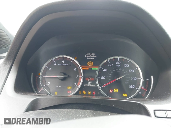 2019 Acura TLX w/A-Spec Pkg with VIN 19UUB1F6XKA004794, listed as a IAAI auction lot 41761436 with 91,087 mi miles. Bid and sale history available at carsss.com. Image 7.
