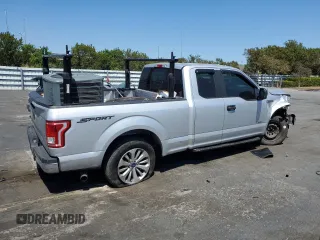 2016 Ford F-150 XL with VIN 1FTEX1CGXGKF76726, listed as a Copart auction lot 50194795 with 236,286 mi miles and Salvage Title. Bid and sale history available at carsss.com. Image 3.