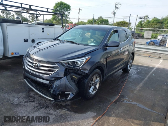2018 Hyundai Santa Fe 2.4L with VIN 5XYZT3LB0JG525150, listed as a IAAI auction lot 42070377 with 142,418 mi miles and . Bid and sale history available at DreamBid. Image 2.