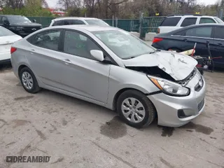 2015 Hyundai Accent GLS with VIN KMHCT4AE7FU849786, listed as a IAAI auction lot 41965237 with 98,587 mi miles. Bid and sale history available at carsss.com. Image 1.