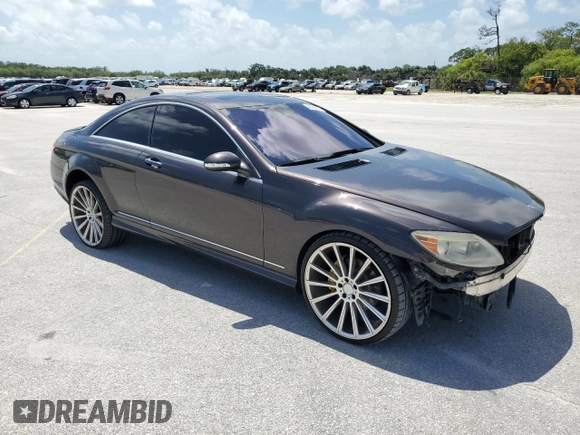 2008 Mercedes-Benz CL-Class V8 with VIN WDDEJ71X58A017217, listed as a Copart auction lot 45964945 with 229,474 mi miles and Salvage Title. Bid and sale history available at carsss.com. Image 4.