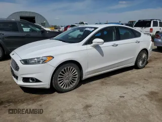 2014 Ford Fusion Titanium с VIN 3FA6P0K97ER293233, выставлен на аукционе Copart как лот 54256985 с пробегом 111 854 миль миль и Списание • Salvage title. История ставок и продаж доступна на DreamBid. Изображение 1.