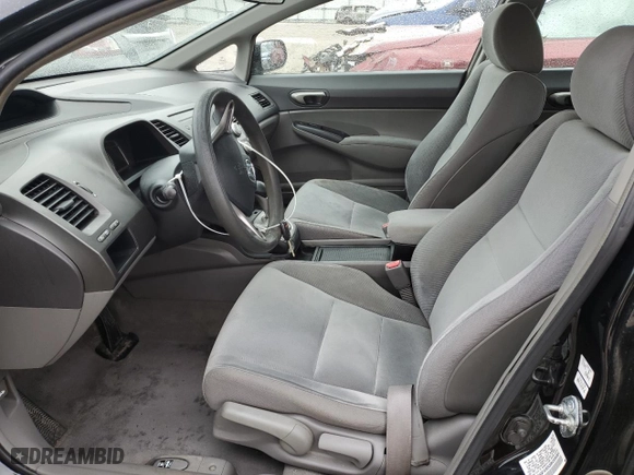2009 Honda Civic Sdn LX with VIN 2HGFA16539H355061, listed as a Copart auction lot 49546375 with 135,225 mi miles and Salvage Title. Bid and sale history available at carsss.com. Image 7.