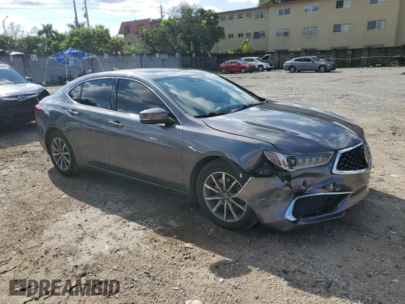 2020 Acura TLX with VIN 19UUB1F35LA014785, listed as a Copart auction lot 68435653 with 43,019 mi miles and Salvage title. Bid and sale history available at DreamBid. Image 4.
