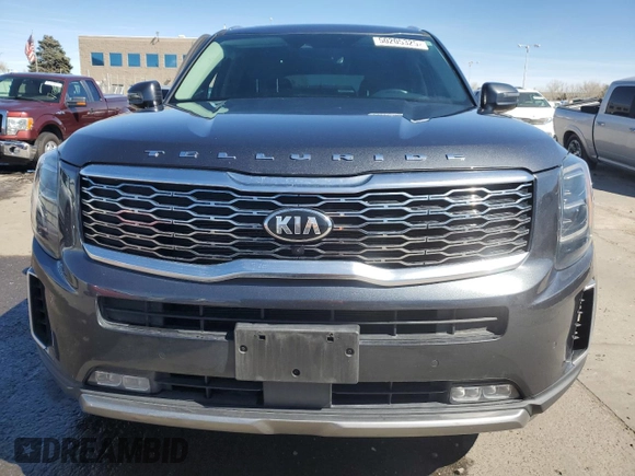 2021 Kia Telluride SX with VIN 5XYP5DHC7MG165582, listed as a Copart auction lot 50205325 with 47,999 mi miles and Salvage Title. Bid and sale history available at carsss.com. Image 5.