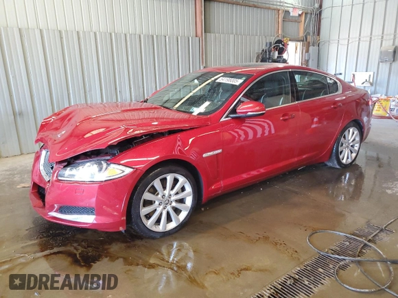 2013 Jaguar XF V6 SC with VIN SAJWJ0EF7D8S84983, listed as a Copart auction lot 54198005 with 103,316 mi miles and Salvage Title. Bid and sale history available at carsss.com. Image 1.