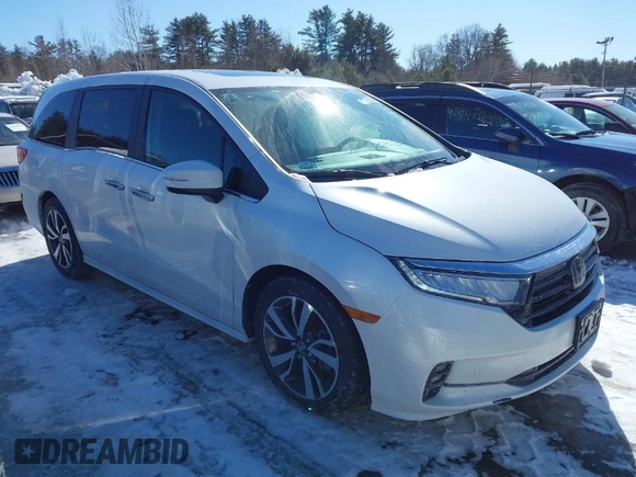 2023 Honda Odyssey Touring with VIN 5FNRL6H81PB008129, listed as a IAAI auction lot 41610714 with 57,273 mi miles and . Bid and sale history available at DreamBid. Image 1.