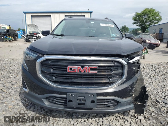 2019 GMC Terrain SLE with VIN 3GKALTEV0KL310810, listed as a Copart auction lot 63398845 with 56,302 mi miles and Salvage title. Bid and sale history available at DreamBid. Image 5.
