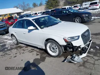 2013 Audi A4 Premium Plus with VIN WAUFFAFL9DN022682, listed as a IAAI auction lot 41605430 with 104,363 mi miles. Bid and sale history available at carsss.com. Image 1.