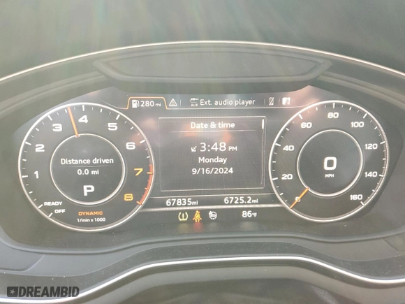 2018 Audi A5 Sportback Prestige with VIN WAUFNCF58JA048693, listed as a Copart auction lot 71711314 with NaN miles and Clean Title. Bid and sale history available at carsss.com. Image 9.