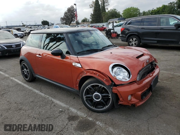 2013 MINI Hardtop S with VIN WMWSV3C57DT477948, listed as a Copart auction lot 54437155 with 63,114 mi miles and Salvage Title. Bid and sale history available at DreamBid. Image 4.